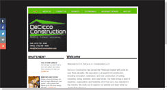Desktop Screenshot of deciccoconstruction.com