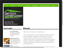 Tablet Screenshot of deciccoconstruction.com